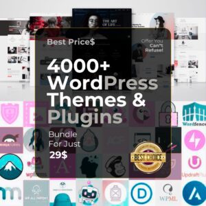 4000+ WordPress themes & Plugins Bundle