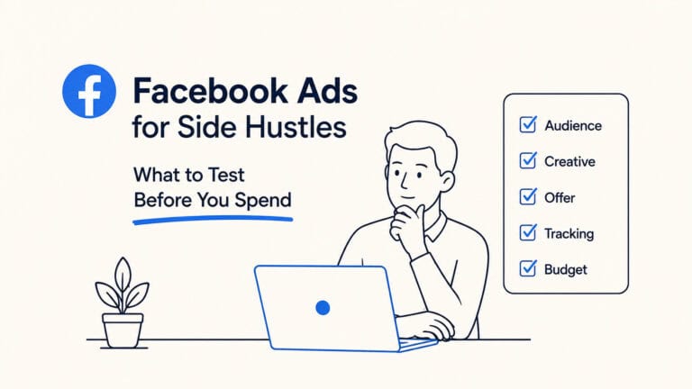 Facebook Ads for Side Hustles: What to Test Before You Spend